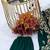 D green georgette readymade suit with embroidery & sequence work