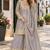 Grey chinon readymade suit with embroidery & sequence work