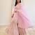 Pink heavy zari work short kurti with flared sharara & dupatta