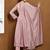 Pink embroidered vichitra silk kurta pant dupatta set