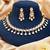Gold plated premium kundan necklace set