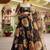 Black Faux Organza Floral Digital Printed Readymade Lehenga Choli