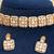 Gold plated kundan moissanite choker set