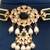 Emerald green moissanite kundan choker set