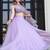 Lavender Faux Organza Readymade Lehenga Set with Embroidered Blouse & Net Dupatta