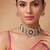 Green premium kundan moissanite bridal necklace set