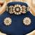 Green premium kundan moissanite bridal necklace set