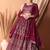 Rani Pink Faux Georgette Foil Print Readymade Lehenga Choli Set with Dupatta
