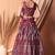 Rani Pink Faux Georgette Foil Print Readymade Lehenga Choli Set with Dupatta