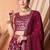Rani Pink Faux Georgette Foil Print Readymade Lehenga Choli Set with Dupatta