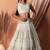 Off White Faux Georgette Foil Print Readymade Lehenga Choli Set with Dupatta