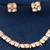Gold plated heritage kundan moissanite necklace set