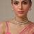 Gold plated luxury moissanite kundan bridal choker set