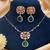 Green moissanite kundan necklace set
