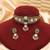 Green kundan moissanite choker set