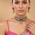 Ruby green kundan choker set