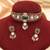 Ruby green kundan choker set