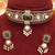 Ruby green kundan choker set