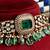 Green premium kundan moissanite choker set