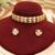 Royal multicolor moissanite kundan necklace set