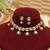 Gold plated moissanite kundan necklace set