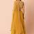 Mustard yellow Faux Georgette Embroidered Readymade Lehenga Choli Set