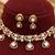Gold plated moissanite kundan necklace set