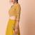 Mustard yellow Faux Georgette Embroidered Readymade Lehenga Choli Set