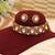 Gold plated premium moissanite kundan choker set