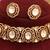 Gold plated premium moissanite kundan choker set