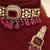 Ruby pink premium kundan moissanite choker set