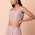 Baby Pink Faux Georgette Embroidered Readymade Lehenga Choli Set