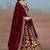 Maroon Embroidered Faux Georgette Reasymade Lehenga Choli