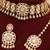 Gold plated premium kundan choker set