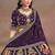 Purple Embroidered Faux Georgette Reasymade Lehenga Choli