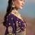 Purple Embroidered Faux Georgette Reasymade Lehenga Choli