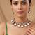 Ruby pink moissanite polki kundan choker set