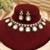 Ruby pink moissanite polki kundan choker set