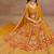 Mustard Embroidered Faux Georgette Reasymade Lehenga Choli