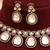 Ruby pink moissanite polki kundan choker set
