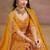 Mustard Embroidered Faux Georgette Reasymade Lehenga Choli