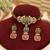 Multicolor royal kundan moissanite necklace set
