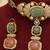 Multicolor royal kundan moissanite necklace set