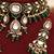Emerald green kundan moissanite choker set