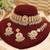 Royal green kundan moissanite choker set with maang tikka