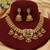 Gold plated green heritage kundan collar necklace set