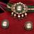 Royal green moissanite kundan necklace set