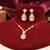 Gold plated designer kundan moissanite necklace set