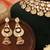 Gold plated kundan meena bridal choker set with maang tikka