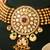 Royal gold plated kundan bridal choker set with maang tikka